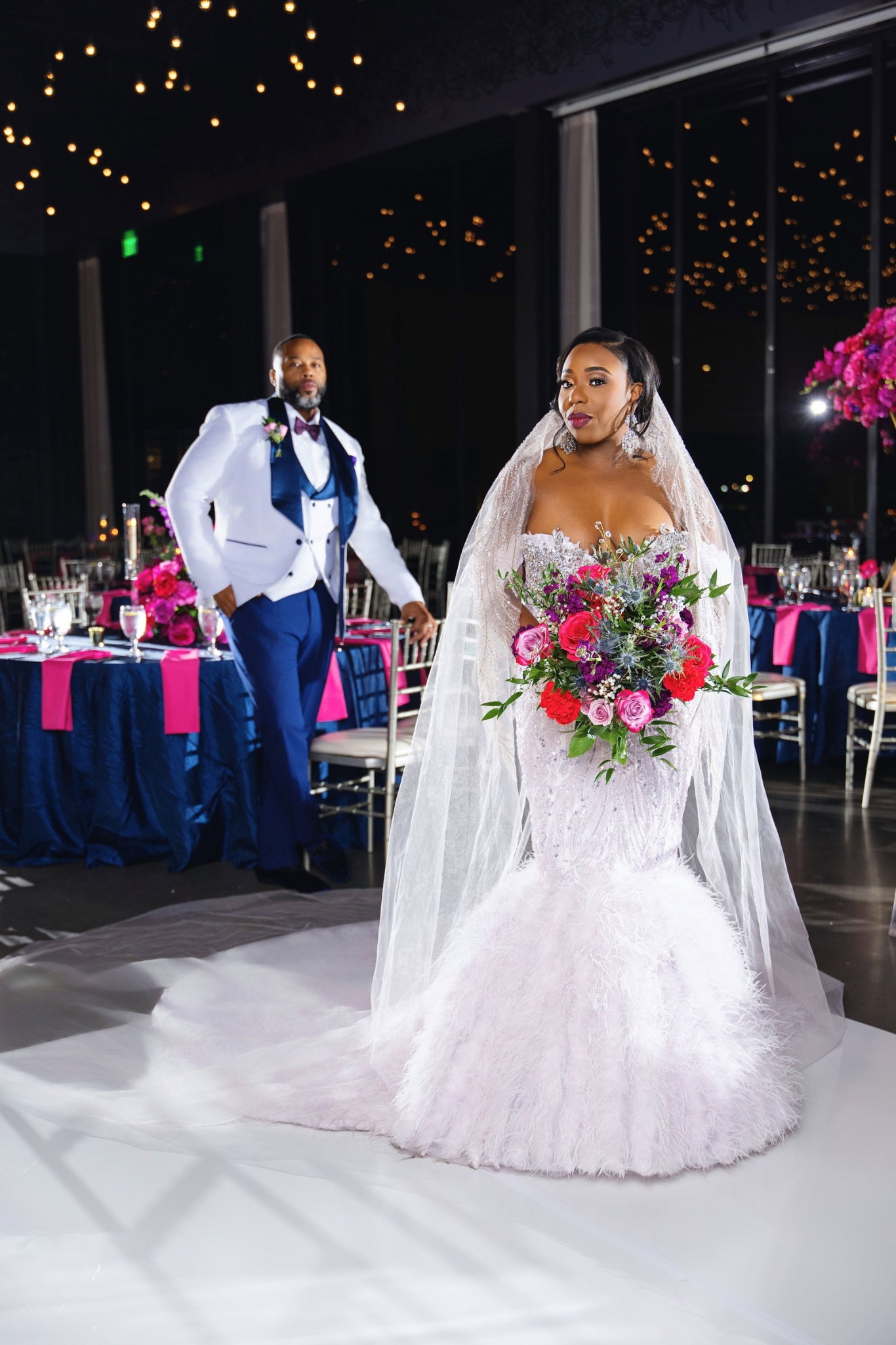 Bride at reception